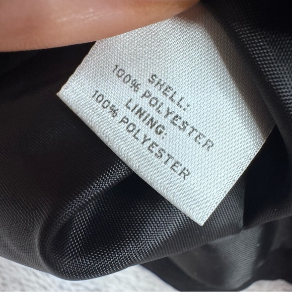 Halogen Black Business Dress Top, Short Sleeve with Zippered Back, Lined - Picture 3 of 16